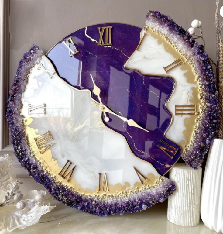 Epoxy Resin Wall Clock