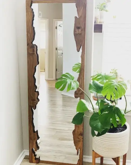 Live Edge Wood Mirror-2