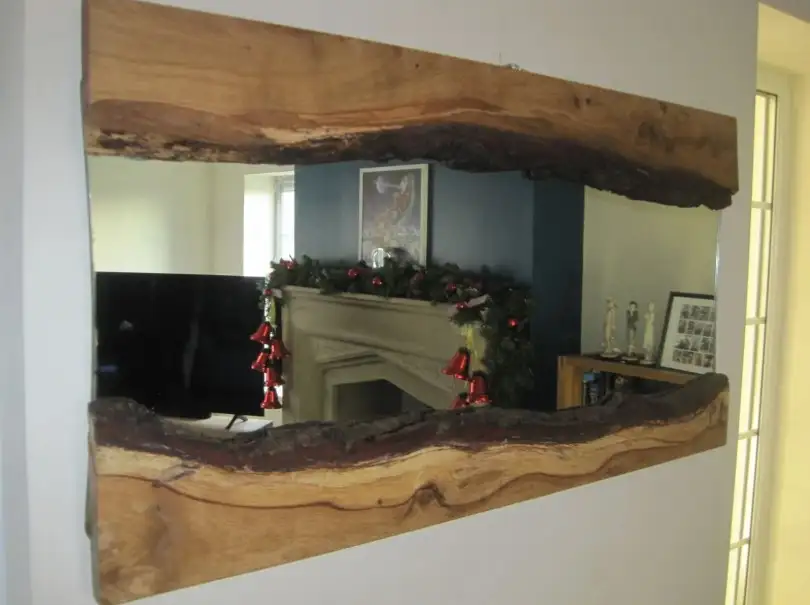 Live Edge Wood Mirror-3