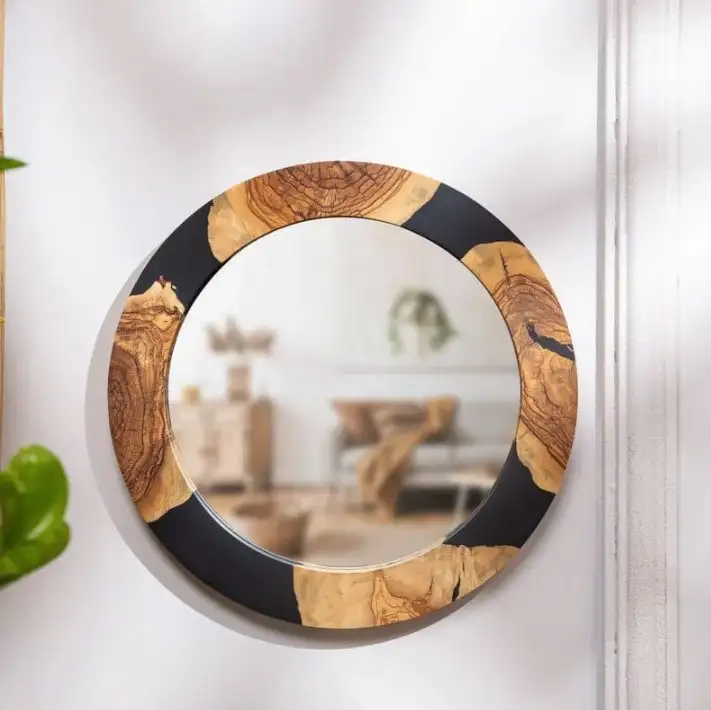 Epoxy Wood Wall Mirror EWWM-1
