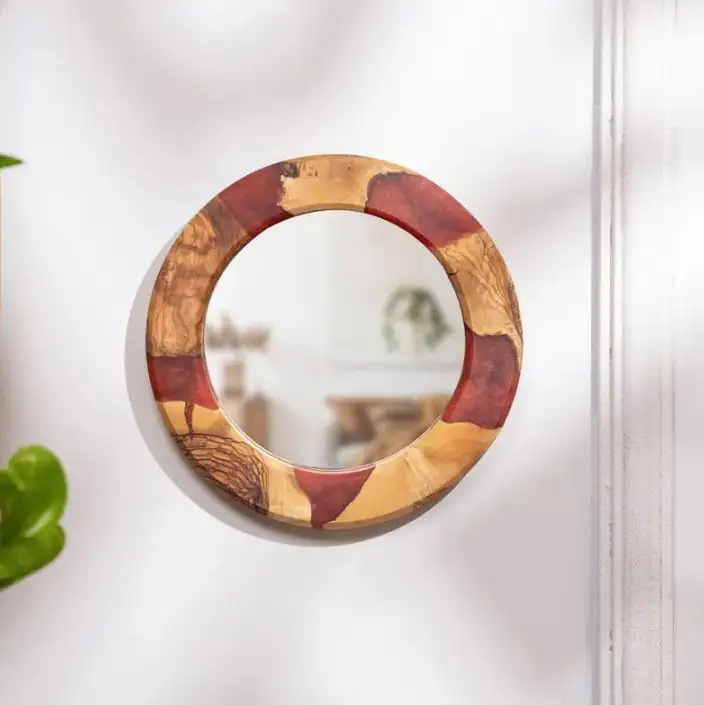 Epoxy Wood Wall Mirror EWWM-2
